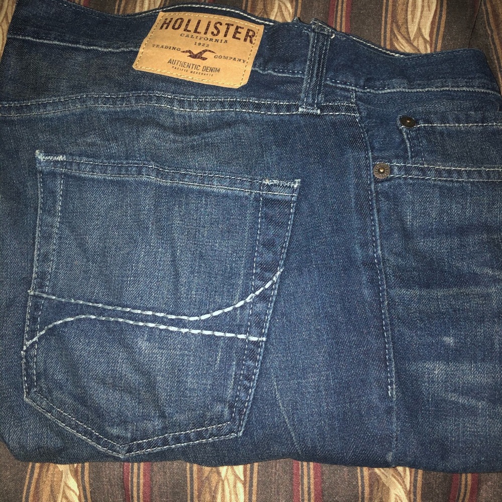 Dark blue Hollister denim Joggers